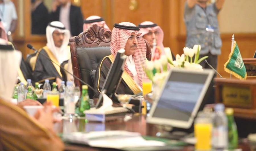 Saudi Arabia’s Minister of Finance Mohammed Al-Jadaan attended the meeting in Kuwait. (SPA)