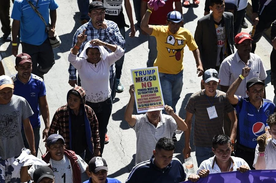 Migrants who cross illegally are generally arrested and often seek asylum or some other form of protection. (AFP)
