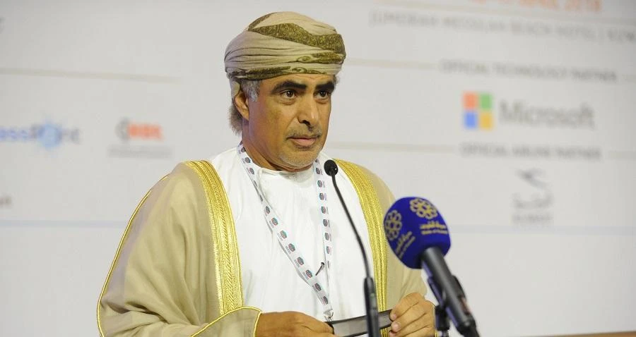 Oman Oil Minister Mohammed bin Hamad Al-Rumhi attended the meeting in Abu Dhabi on Sunday. (File/AFP)