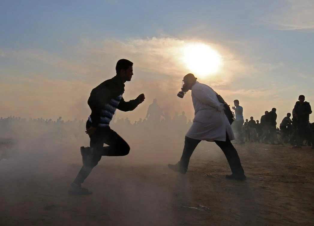 Palestinian health officials in the Gaza Strip say six militants have been killed and six have been wounded by Israeli fire in a sudden, late-night burst of fighting. (AFP)