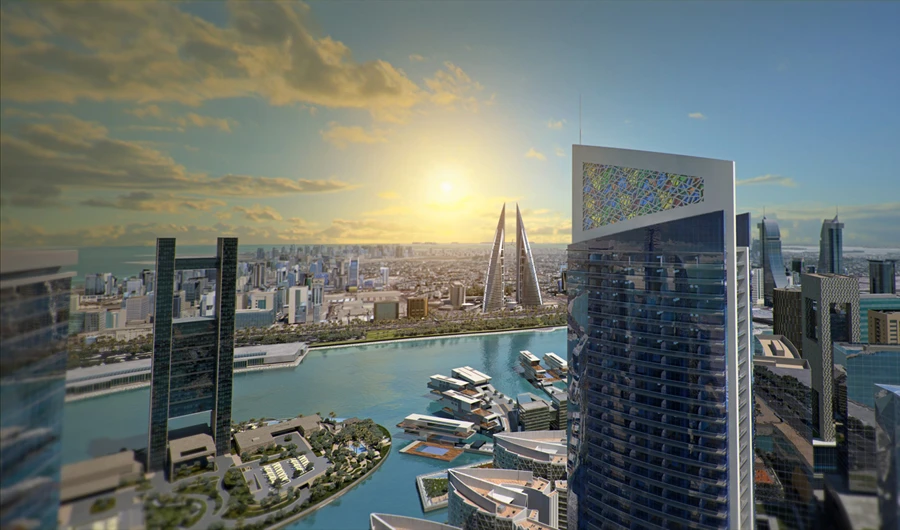 Golden Gate will be developed over 140,000 square meters providing views of the waterfront and iconic Bahraini landmarks.