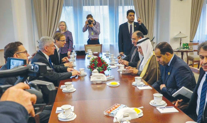 Saudi and Polish officials meet in Warsaw on Wednesday. (SPA)