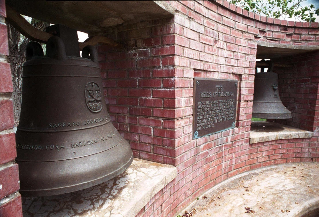Above, two of the Bells of Balangiga installed at F.E. Warren Air Force Base. (AP)