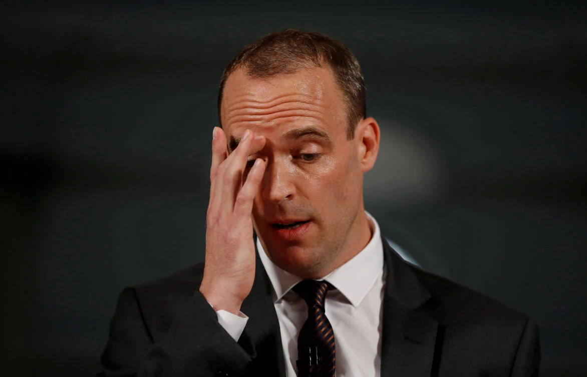 British Brexit Secretary Dominic Raab, in criticizing the deal, said: “I cannot support the proposed deal.” (Reuters)