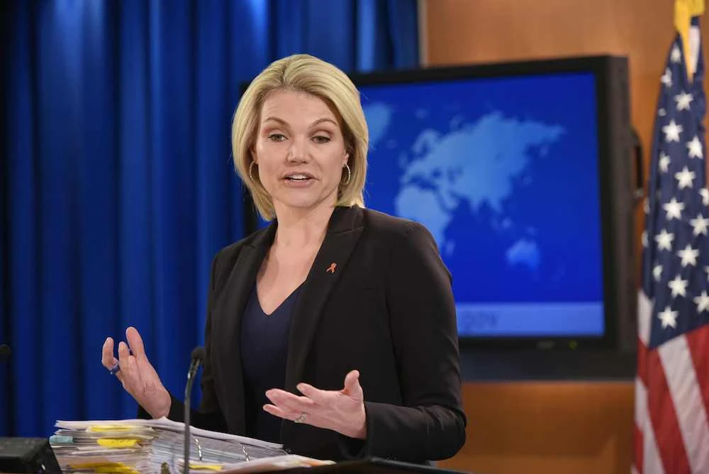 US State Department spokeswoman Heather Nauert said the Khashoggi investigation was a step in the right direction. (AFP)