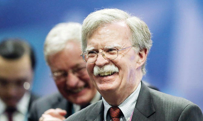 John Bolton, US national security adviser.