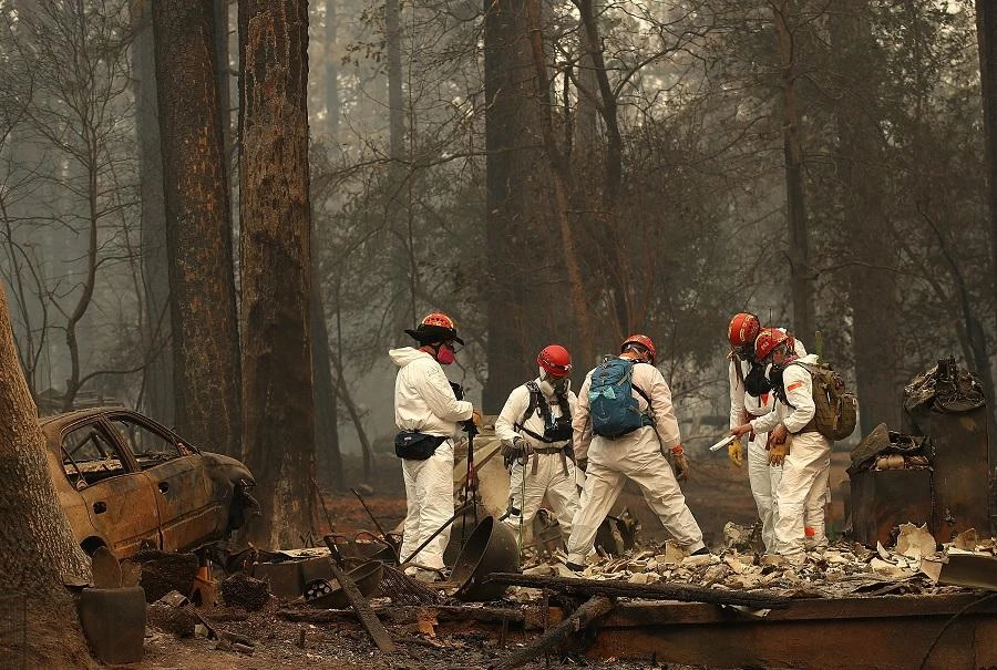 The cause of the inferno is still being investigated, but lawsuits have already been filed against a local power company for negligence. (AFP)