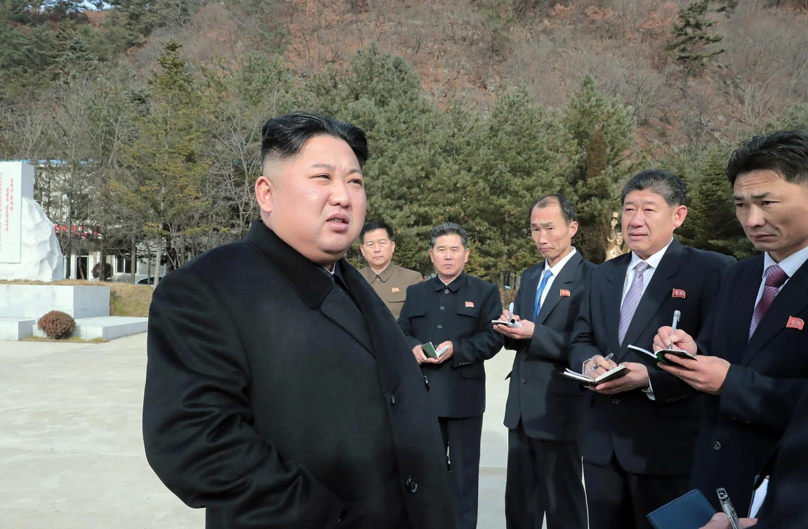 North Korean leader Kim Jong Un witnessed the test of a newly developed tactical weapon that could serve as a ‘steel wall.’ (File/AFP)