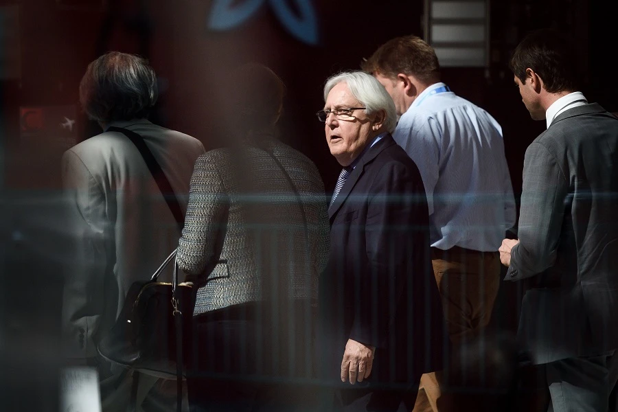 The UN special envoy for Yemen Martin Griffiths has said the talks are a "crucial moment." (File/AFP)