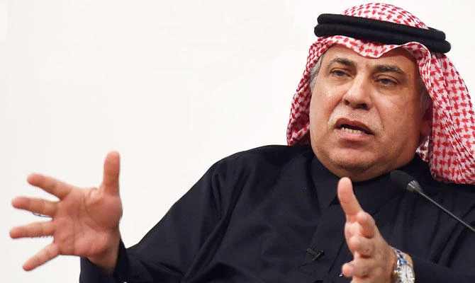 Saudi Arabia's Minister of Commerce and Investment Majid Al-Qassabi speaks during a press conference on the State Budget 2018 at the Saudi Press Agency (SPA) offices in Riyadh, on December 20, 2017. (AFP)