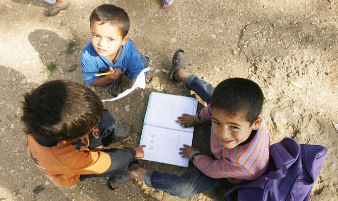 Around half the world’s forcibly displaced people are under 18, and often have little if any access to public education systems. (AFP)