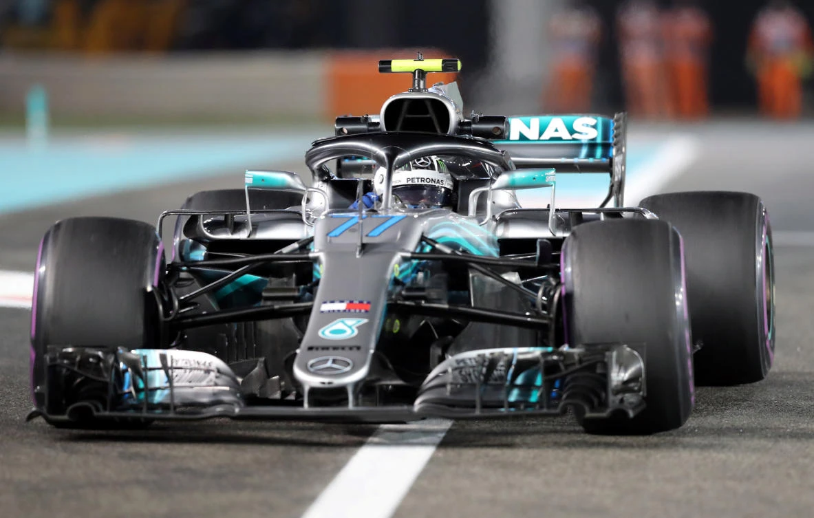 Valtteri Bottas sets the early pace in Abu Dhabi as world champion Lewis Hamilton struggles