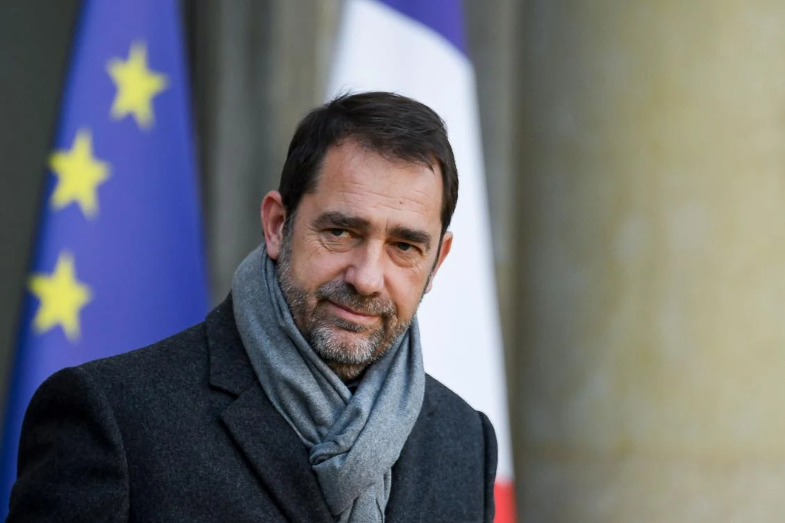 French Interior Minister Christophe Castaner said a man threatened to explode a grenade in Angers, western France. (AFP)