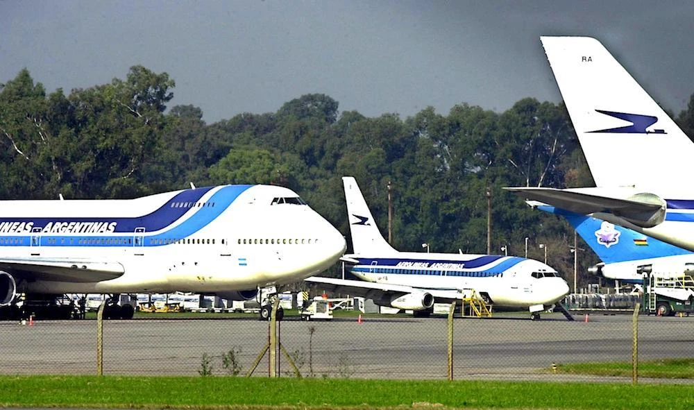 Aerolineas Argentinas’ planes sit on the ramp of Ezeiza International Airport near Buenos Aires, Argentina. (File photo / AFP)