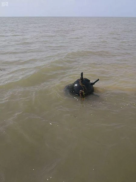 The Arab coalition fighting in support of the legitimate Yemeni government destroyed 86 Houthi-planted naval mines in Red Sea. (SPA)