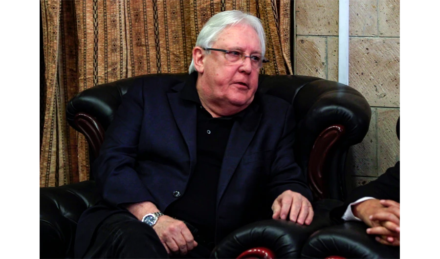 Griffiths will meet with Yemeni President Hadi. (AFP)