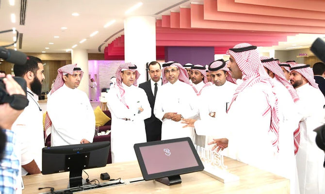 The inauguration ceremony was attended by Nasser bin Sulaiman Al-Nasser, STC Group CEO, and other management members.