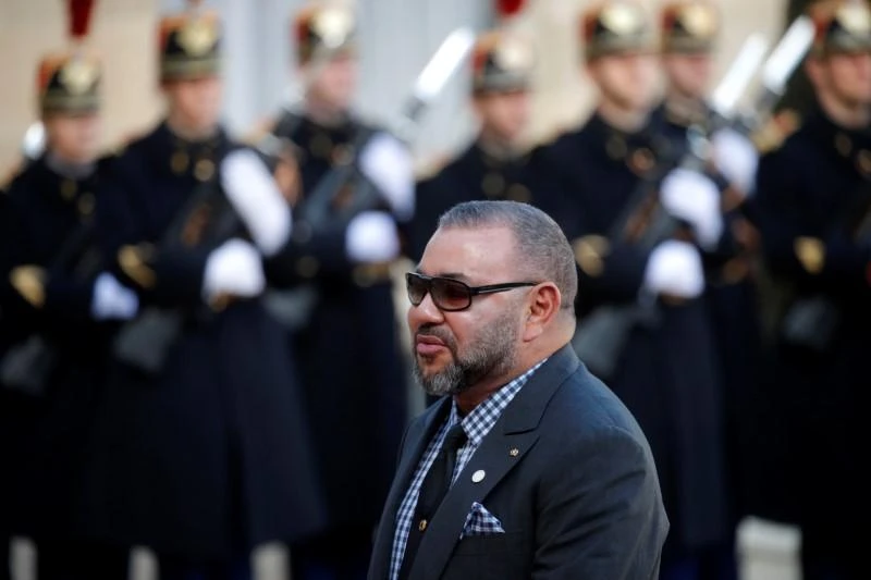 Morocco's King Mohammed VI arrives for a lunch at the Elysee Palace as part of the One Planet Summit in Paris, France, December 12, 2017. (Reuters)