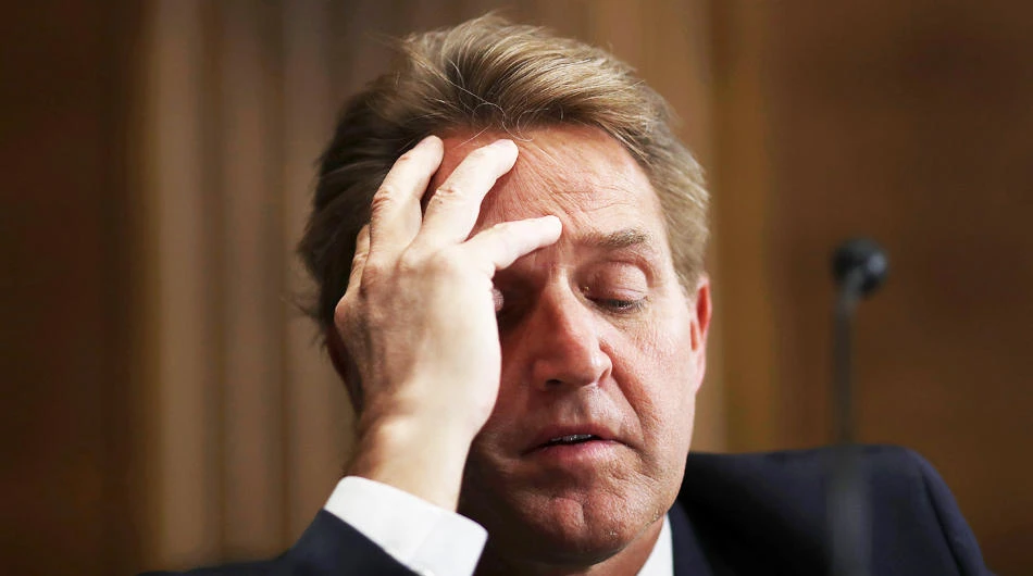 The Judiciary panel doesn’t have enough votes to advance the nominees without Flake’s support. (Getty Images/AFP)