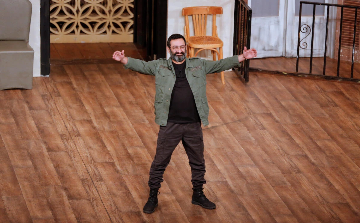 Georges Khabbaz, writer, actor and director, performs in the play in Zalka region, east of Beirut, Lebanon Nov. 23, 2018. (Reuters/Jamal Saidi)