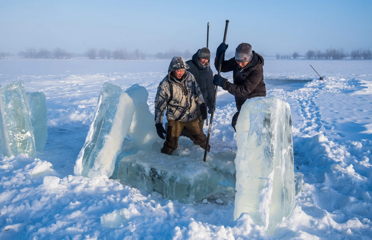 Ice harvesting