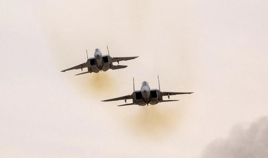 Syrian regime TV says air defenses have stopped a missile attack. (File/AFP)
