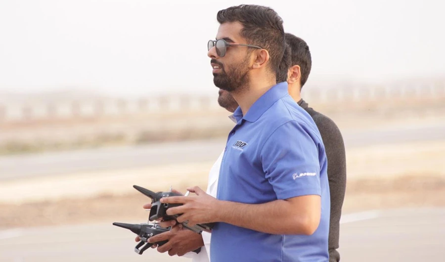 Pilots testing the aircraft during heir training in Riyadh. (SPA)