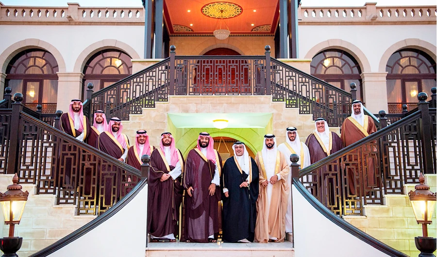 Saudi crown prince stands on the steps of history