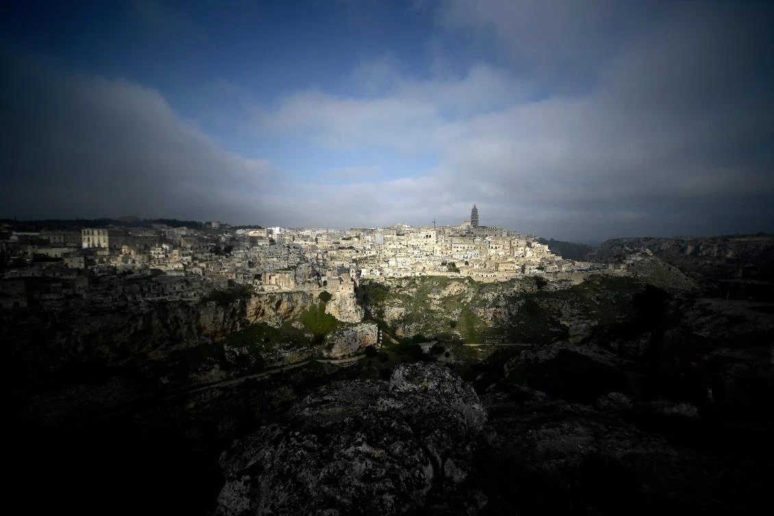 (FILES) This file photo taken on October 19, 2018 shows the southern Italian city of Matera, which has been selected as the 2019 European capital of culture. / AFP / Filippo MONTEFORTE