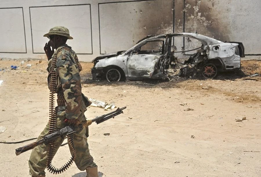 The US carries out periodic air strikes in Somalia in support of a UN-backed government there, which has been fighting against an Al-Shabab insurgency for years. (File/AFP)