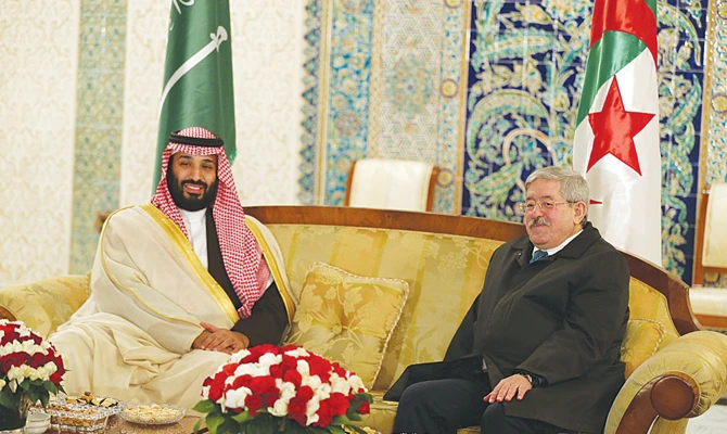 ٍSaudi Arabia's Crown Prince Mohammed bin Salman signs off Algiers visit with trade, security pact