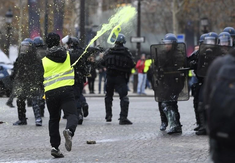 Demonstrators arrested during anti-government rioting in central Paris on Saturday have appeared in court, showcasing the diverse backgrounds of the people on the streets. (AFP)