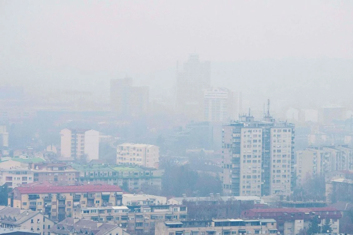 On Tuesday, the Macedonian capital Skopje was ranked the third most polluted city in the world, according to the monitor AirVisual. (File/AFP/Robert Atanasovki)