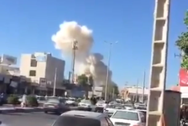 Videos shared on Twitter said to be taken from the scene of the attack at Chabahar show smoke rising into the sky. (Screen grab)