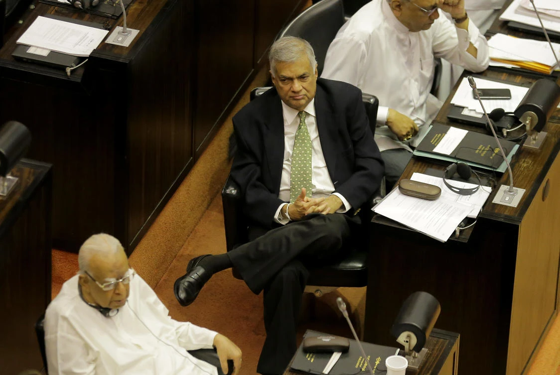 Sri Lanka plunged into crisis in October when he fired then premier Ranil Wickremesinghe. (AP)