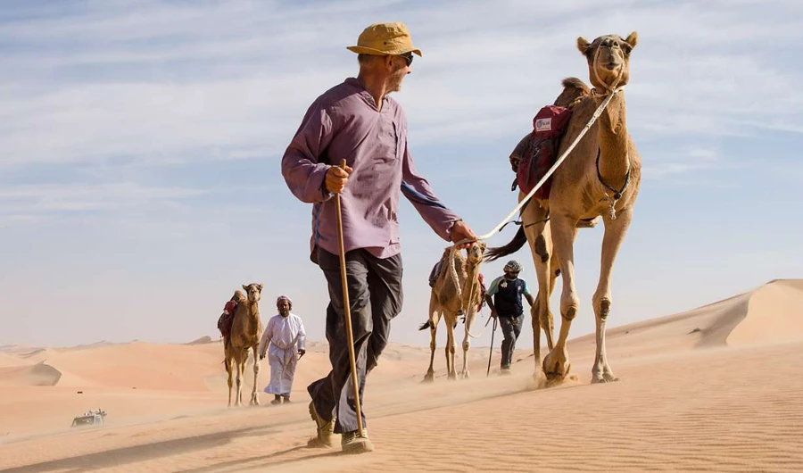 Explorer Mark Evans recounts his journey across the Empty Quarter