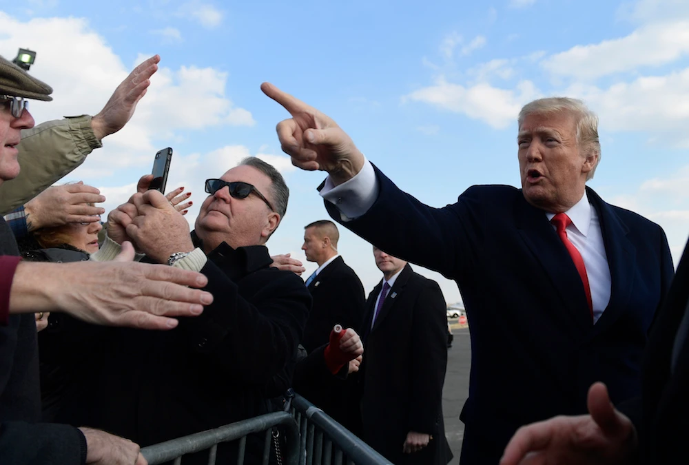 US President Donald Trump on Saturday again denied that his campaign colluded with Russian operatives, but made no comment on claims that he directly organized hush payments. (AP)