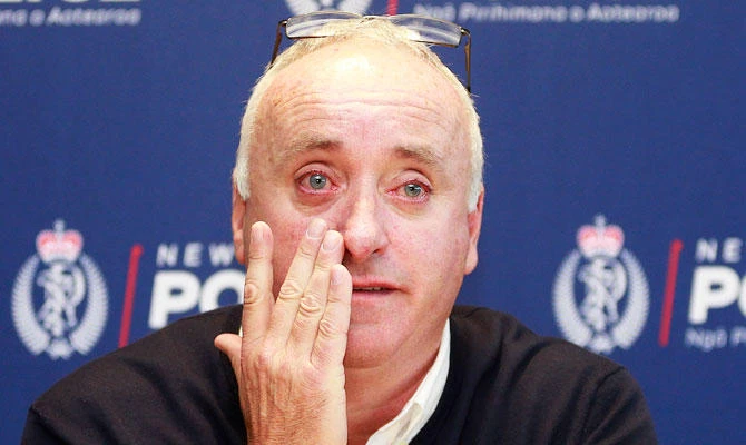 David Millane, father of missing English backpacker Grace Millane speaks at a press conference in Auckland, New Zealand, Friday, Dec. 7, 2018. (AP)