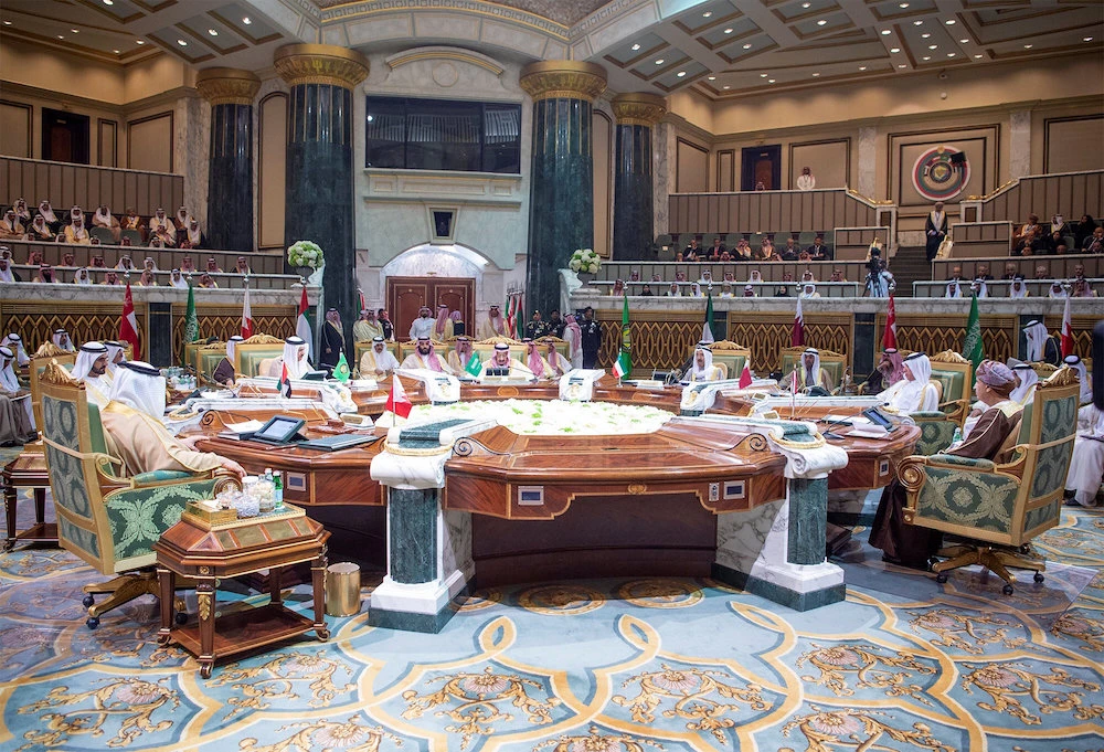General view of the Gulf Cooperation Council's (GCC) Leaders meeting in Riyadh, Saudi Arabia December 9, 2018. (Reuters)