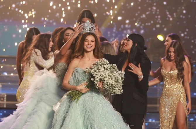Maya Reaidy was crowned Miss Lebanon 2018 in October. (AFP)