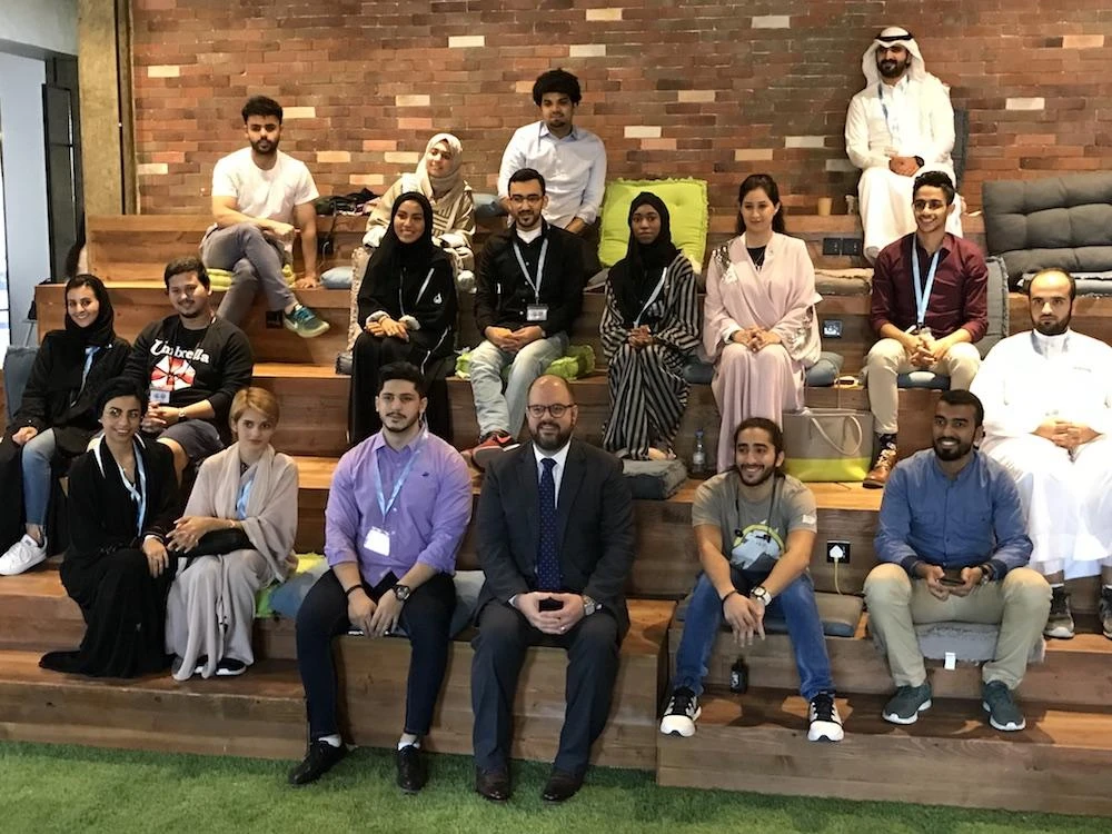 US Consul General Ryan M. Gliha joins an interactive session at the Annual Alumni Conference at the Jeddah Youth Hub. (Photo/Supplied)