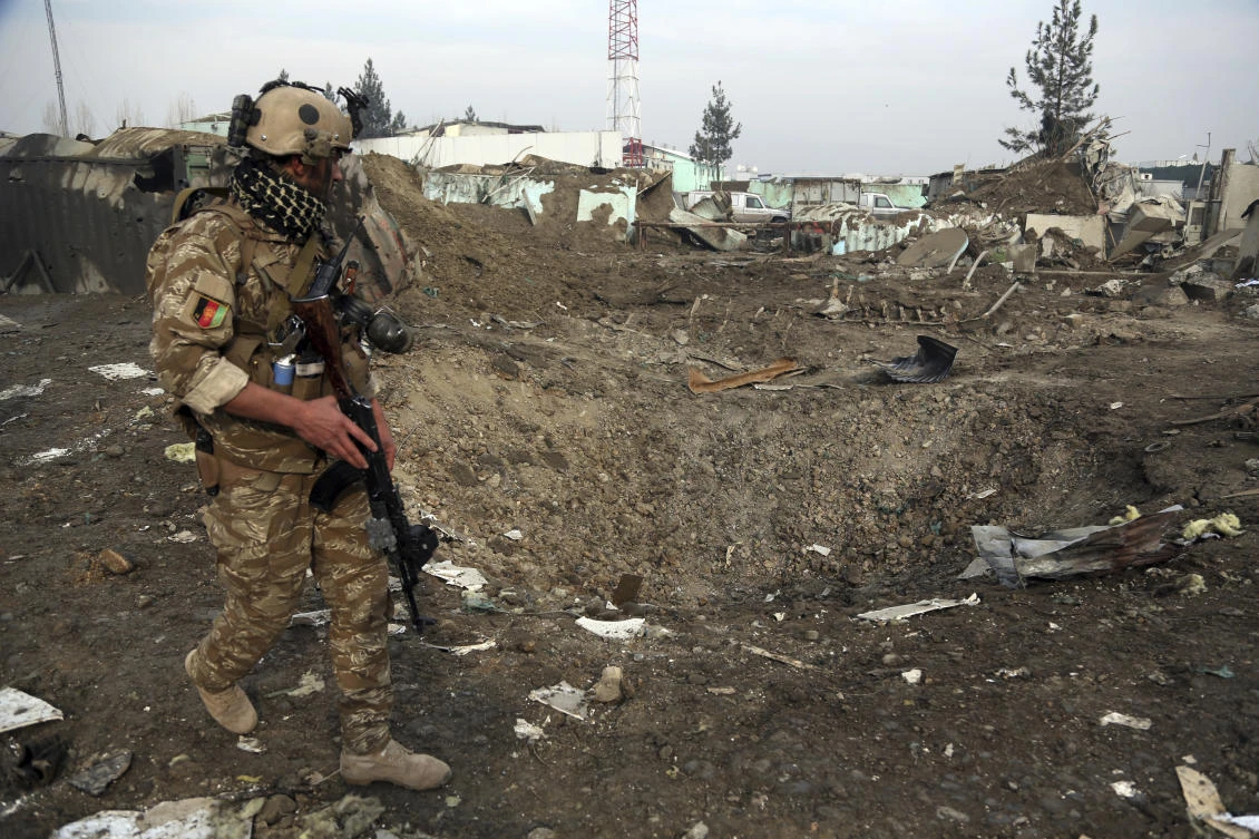 The Taliban, who effectively control nearly half the country and carry out daily attacks on security forces, claimed the bombing. (File/AP/Rahmat Gul)