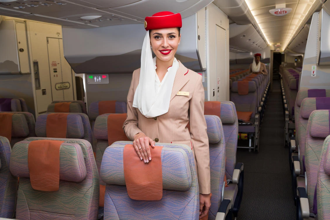 An Emirates flight attendant pictured onboard an Airbus A380. Regional carriers have emerged from a tough year. (Shutterstock)