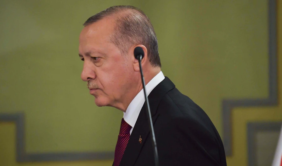 Erdogan said he would begin an operation against the Kurdish units. (AFP)