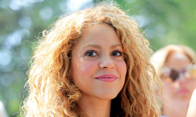 Colombian singer Shakira visits Tannourine Cedars Reserve, in Tannourine, Lebanon July 13, 2018. (REUTERS)