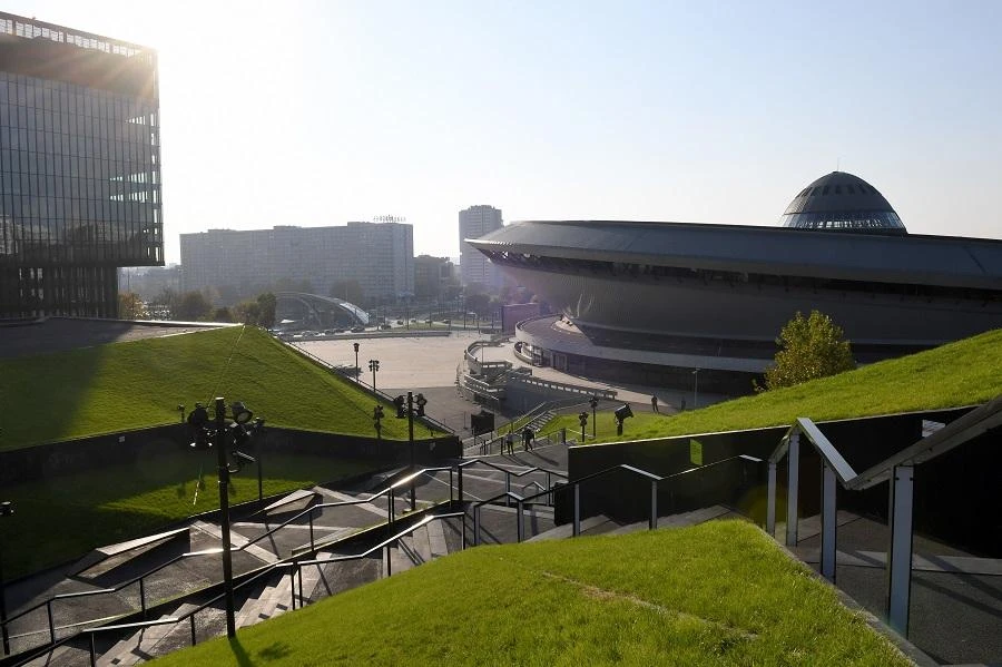 The talks were held at the International Conference Center in Katowice that hosts the UN climate summit COP-24 from Dec. 1 to 14. (File/AFP)
