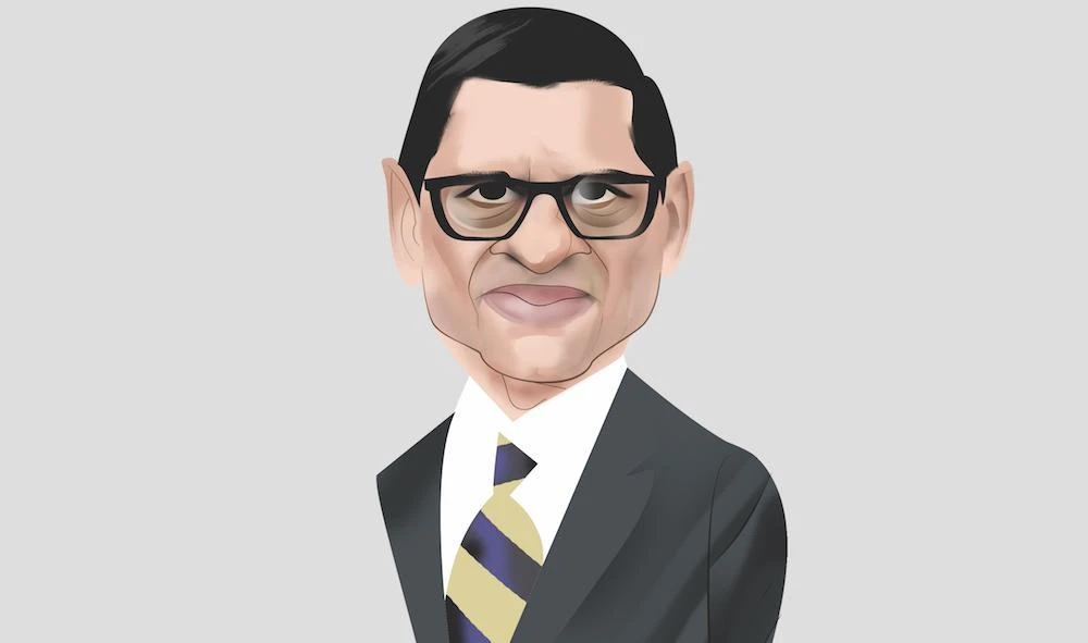 Samir Chaturvedi, Chief Executive of Kizad, talks to Arab News about the UAE becoming a global logistics hub. (Illustration: Luis Granena)