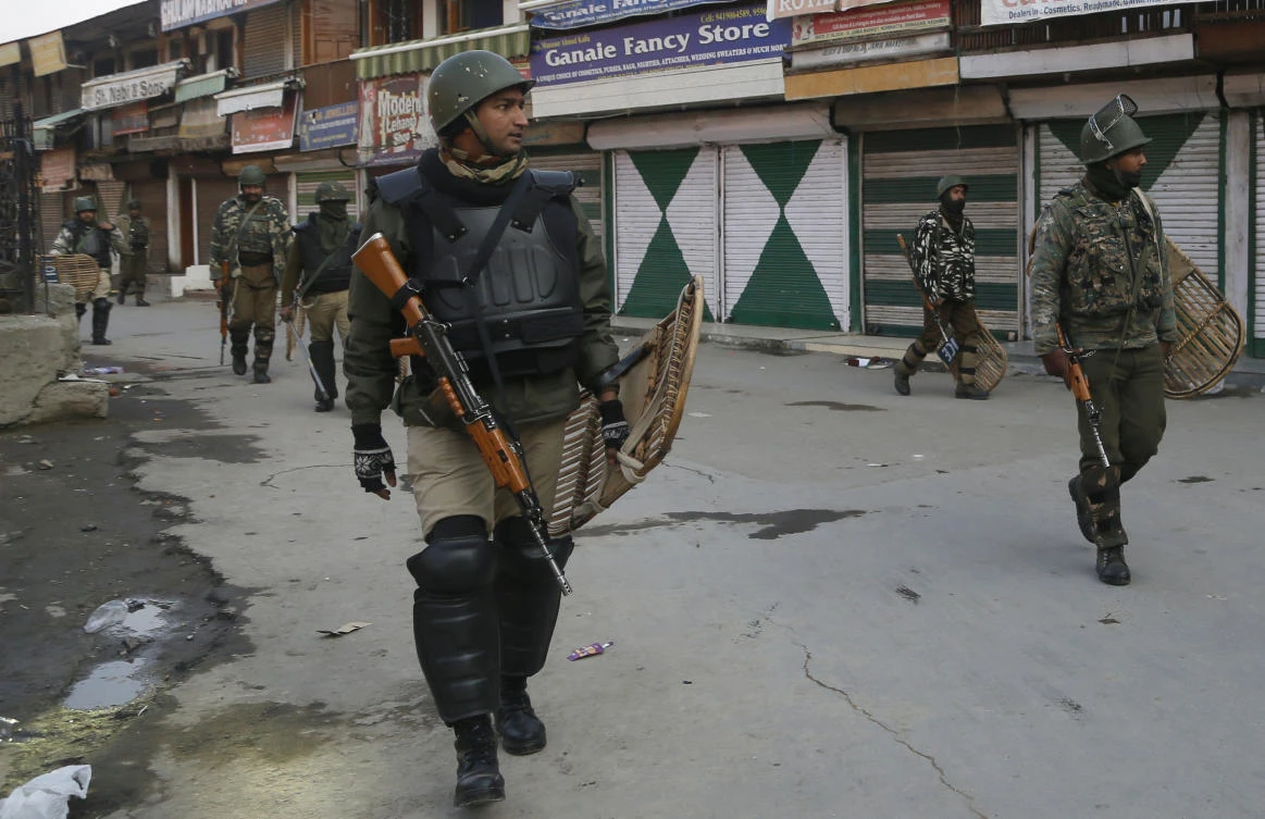 At least seven civilians were killed and nearly two dozens injured when government forces fired at anti-India protesters in disputed Kashmir. (AP)