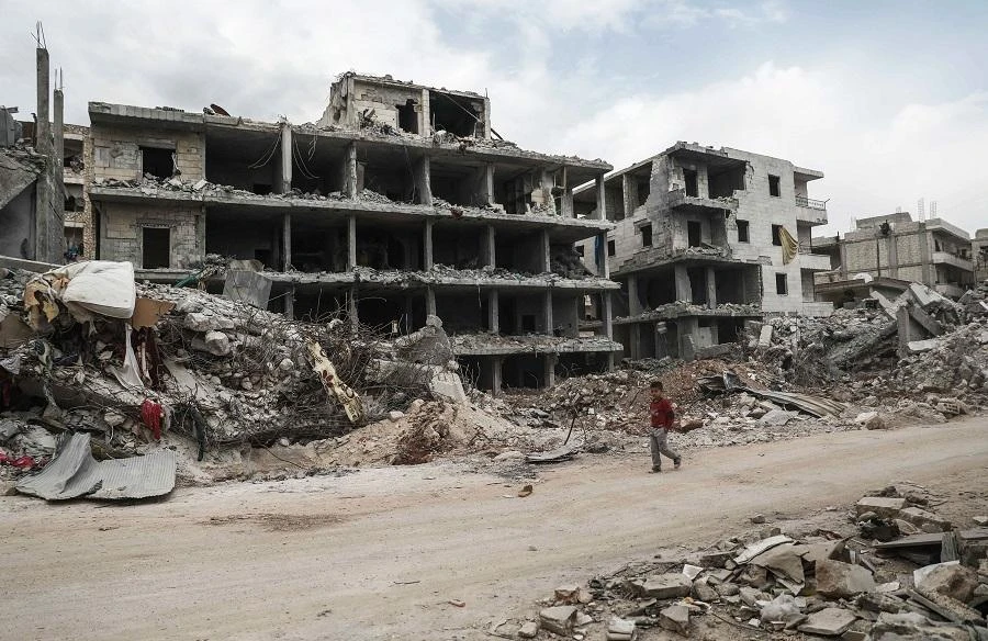 The bomb exploded in Afrin, a Syrian town with areas held by Turkish troops. (File/AFP)