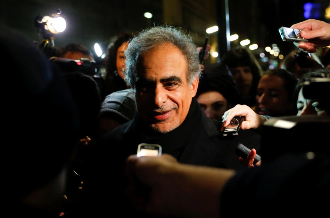 Oman's Oil Minister Mohammed bin Hamad al-Rumhy talks to journalists as he leaves the OPEC headquarters in Vienna, Austria December 5, 2018. (Reuters)